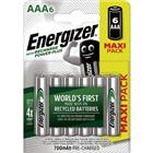 Batterij Power Plus AAA voorgeladen - 700 mAh - set van 6 - Energizer