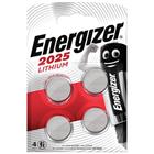 Knoopbatterij lithium CR 2025 - Set van 4 - Energizer