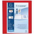 Ringmap Kreacover PP met 4 D-ringen - A4 maxi - Exacompta