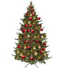 Preled kerstboom Hoogte 215 cm, kerstballenpakket Barcelona. Plaatsing in overleg.