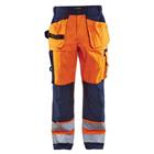 Werkbroek High Vis 1533 - oranje/marineblauw