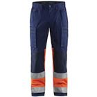 Werkbroek met Stretch High Vis 1551 - marineblauw/oranje