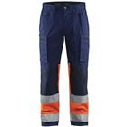 Werkbroek met Stretch High Vis 1551 - marineblauw/oranje