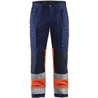 Werkbroek met Stretch High Vis 1551 - marineblauw/oranje