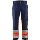 Werkbroek met Stretch High Vis 1551 - marineblauw/oranje