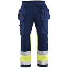 Werkbroek High Vis stretch 1558 - marineblauw/geel