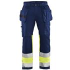 Werkbroek High Vis stretch 1558 - marineblauw/geel