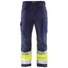 Softshell werkbroek High Vis 1562 - marineblauw/geel