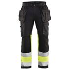 Werkbroek High Vis met stretch 1558 - zwart/geel