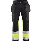 Werkbroek High Vis met stretch 1558 - zwart/geel