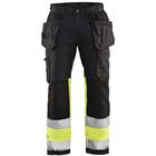 Werkbroek High Vis met stretch 1558 - zwart/geel