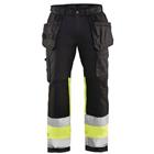 Werkbroek High Vis met stretch 1558 - zwart/geel