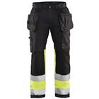 Werkbroek High Vis met stretch 1558 - zwart/geel