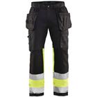 Werkbroek High Vis met stretch 1558 - zwart/geel