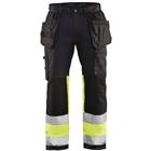 Werkbroek High Vis met stretch 1558 - zwart/geel