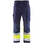 Softshell werkbroek High Vis 1562 - marineblauw/geel