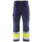 Softshell werkbroek High Vis 1562 - marineblauw/geel