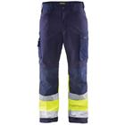 Softshell werkbroek High Vis 1562 - marineblauw/geel