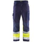 Softshell werkbroek High Vis 1562 - marineblauw/geel