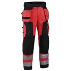 Werkbroek Softshell High Vis 1567 - rood/zwart