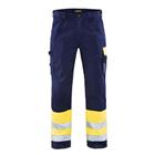 Werkbroek High Vis 1584 - geel/marineblauw