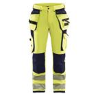 Werkbroek High Vis met 4-weg stretch 1997 - geel/marineblauw