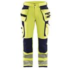 Werkbroek High Vis met 4-weg stretch 1997 - geel/marineblauw