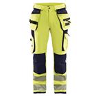 Werkbroek High Vis met 4-weg stretch 1997 - geel/marineblauw