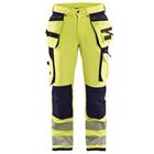 Werkbroek High Vis met 4-weg stretch 1997 - geel/marineblauw