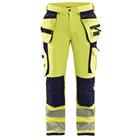 Werkbroek High Vis met 4-weg stretch 1997 - geel/marineblauw