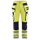 Werkbroek High Vis met 4-weg stretch 1997 - geel/marineblauw