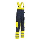 Bretelbroek - High Vis 2603 - geel/marineblauw