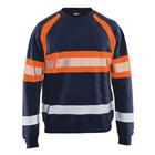 Sweater High Vis 3359 - marineblauw/fluo oranje