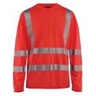 Polo-shirt High Vis lange mouw UPF 40+ UV V hals 3385 rood