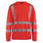 Polo-shirt High Vis lange mouw UPF 40+ UV V hals 3385 rood