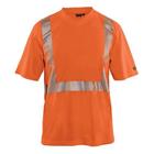 T-shirt High Vis lange mouw UPF 40+ UV V hals 3386 oranje