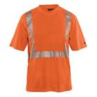 T-shirt High Vis lange mouw UPF 40+ UV V hals 3386 oranje