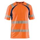 T-Shirt High Vis UV 3397 - marineblauw/fluo oranje