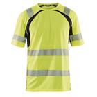 T-Shirt High Vis UV 3397 - zwart/fluo geel