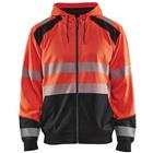 Sweatshirt Hooded High Vis 3546 - rood/zwart