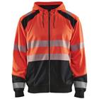 Sweatshirt Hooded High Vis 3546 - rood/zwart