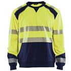 Sweatshirt High Vis 3541 - geel/marineblauw