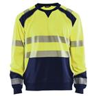 Sweatshirt High Vis 3541 - geel/marineblauw