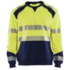 Sweatshirt High Vis 3541 - geel/marineblauw