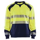 Sweatshirt High Vis 3541 - geel/marineblauw