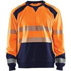 Sweatshirt High Vis 3541 - oranje/marineblauw