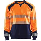 Sweatshirt High Vis 3541 - oranje/marineblauw