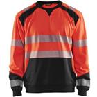 Sweatshirt High Vis 3541 - rood/zwart