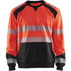 Sweatshirt High Vis 3541 - rood/zwart