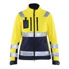 Jack Softshell Dames High Vis 4902 - geel/marineblauw